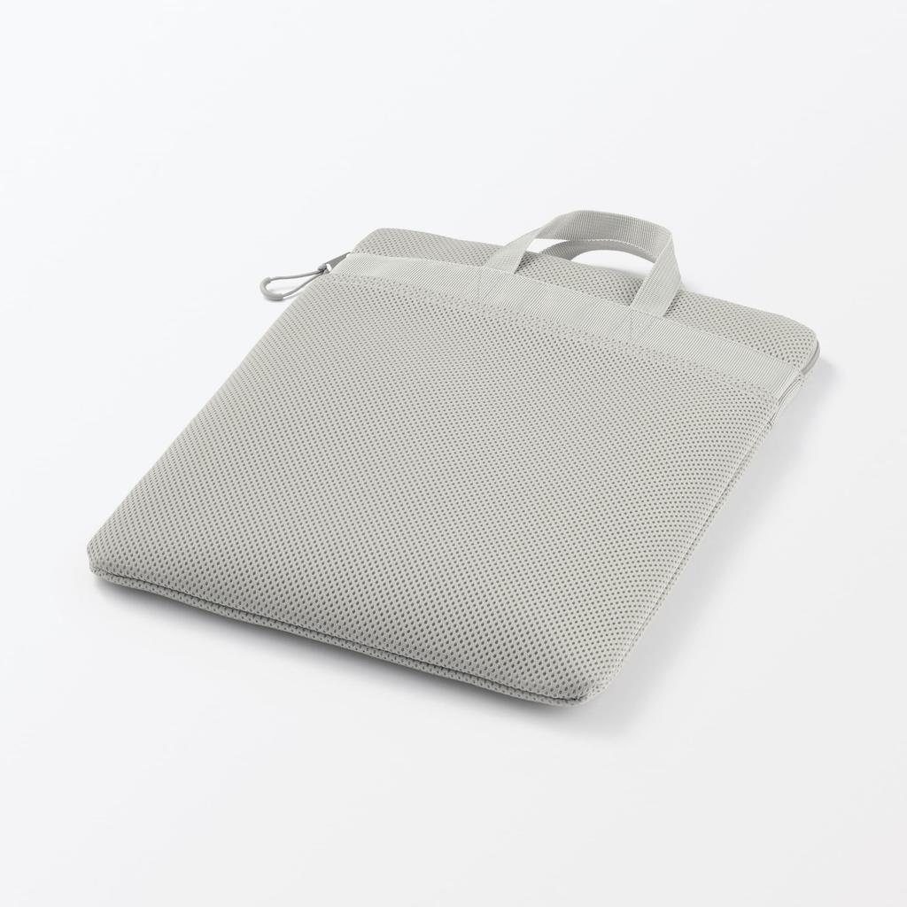 MUJI Вертикальный чехол для ноутбука из полиэстера, 14 дюймов, серый 84444692