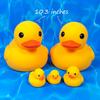 12Pcs Giant Rubber Duck 10.2 Inch Duck Giant Rubber Duck Large Rubber Squeaky Big Yellow Rubber Ducks