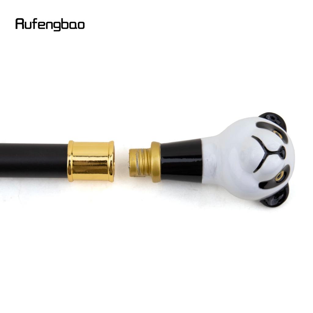 Черно-белая трость с пандой, модная декоративная трость, элегантная трость для косплея, ручка Crosier 93 см