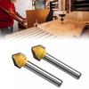 Chamfer Flat Head Cutter Router Bits 90 Degree Engraving