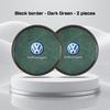 2Pcs Alloy Leather Car Coaster For Volkswagen GTI Golf Polo 6 7 Passat VW CC Tiguan T-ROC Water Cup Mat Anti-slip Pad Accessorie zj1