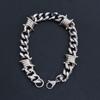 Unique Thorn Cuban Chain Necklace Bracelet Elegant Jewelry Accessory For Hip Hop And Punk Style Enthusiasts