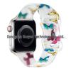 Совместимый силиконовый спортивный ремешок для Apple iWatch S10 с цветным узором - Прозрачный дизайн
