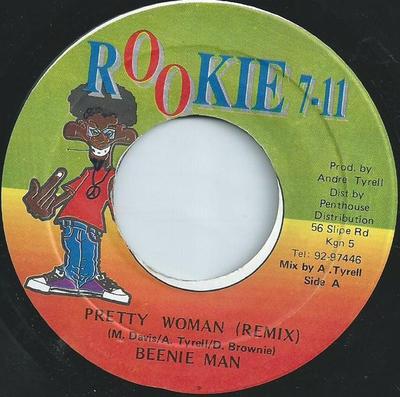 7-дюймовая пластинка BEENIE MAN - Pretty Woman (Ремикс) НИКТО Новичок 7-11 Ямайский Регги, Ска и Даб Б/У