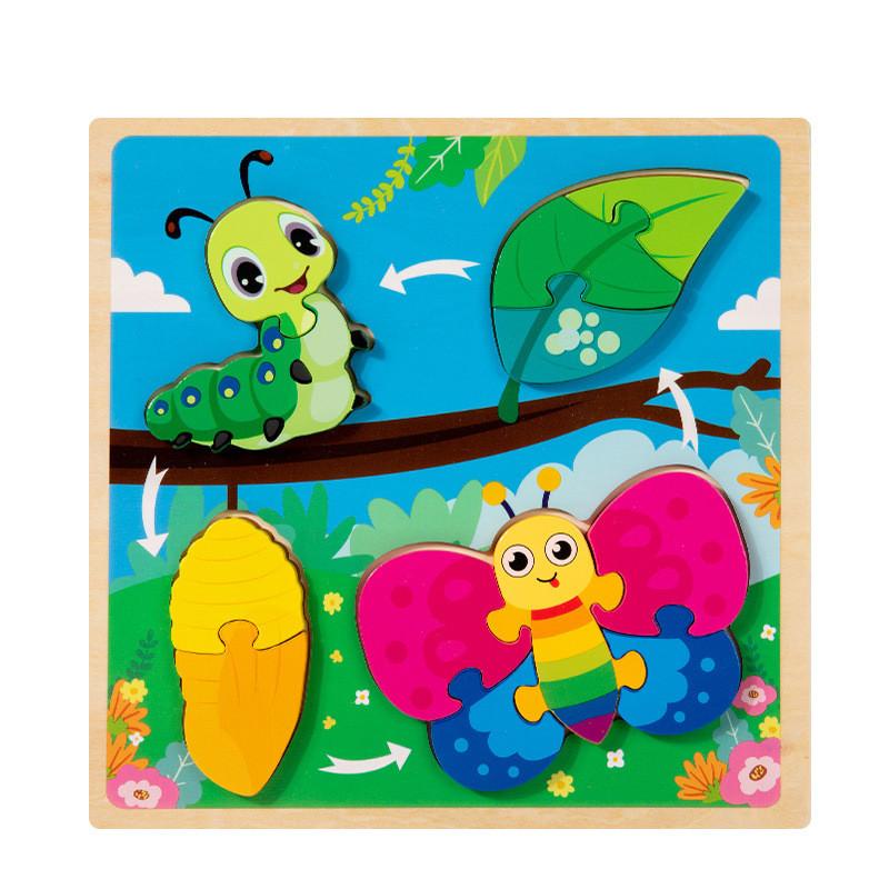 Life Animal Frog Cycle Jigsaw Puzzle Game For Kids Cognitive And Skills Shape