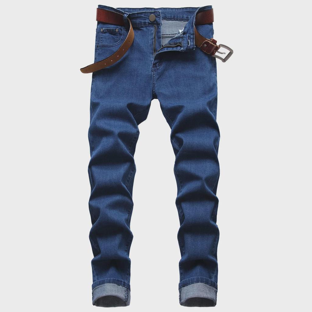 Мужские эластичные узкие джинсы Cross-Border Slim Fit в ностальгическом стиле