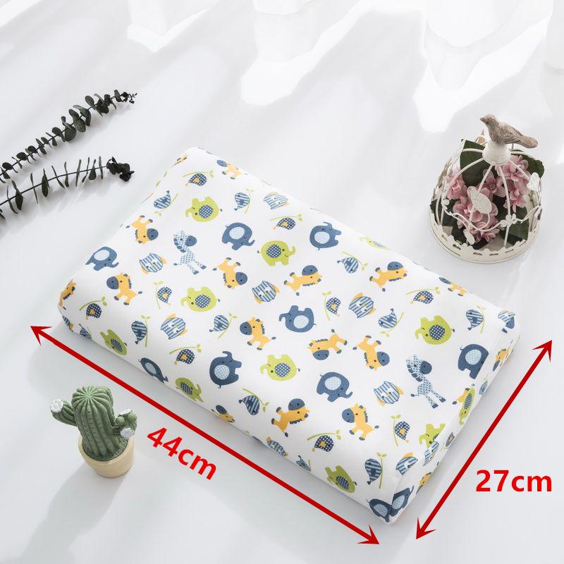Высококачественная детская хлопковая латексная подушка для детей от 1 до 6 лет, универсальная подушка для сна с мультяшным рисунком для мальчиков и девочек, маленькая подушка