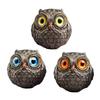 2 шт. Миниатюрные фигурки сов, ручная работа, статуэтка совы, маленькая скульптура совы из смолы