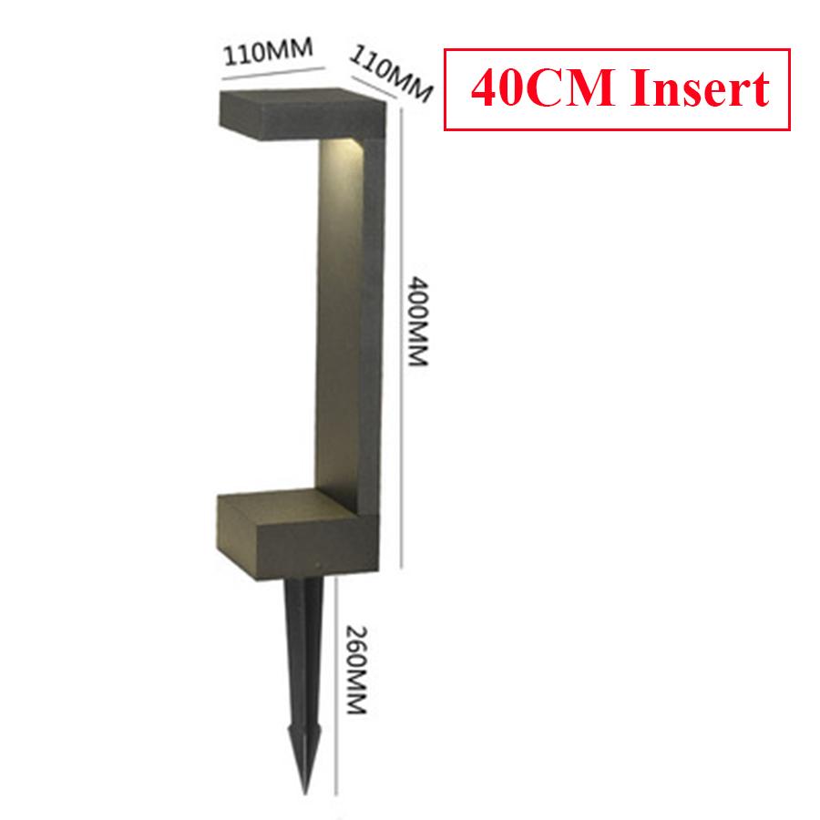 10 Вт наружные светодиодные светильники для садовых дорожек, алюминиевые светодиодные ландшафтные столбики, светодиодные стационарные светильники для декора газона на заднем дворе