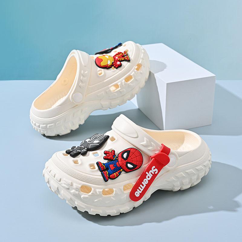 Летние детские мультяшные ЭВА клоги для мальчиков и девочек, дышащие, нескользящие, пляжная обувь различных цветов и размеров для активного отдыха