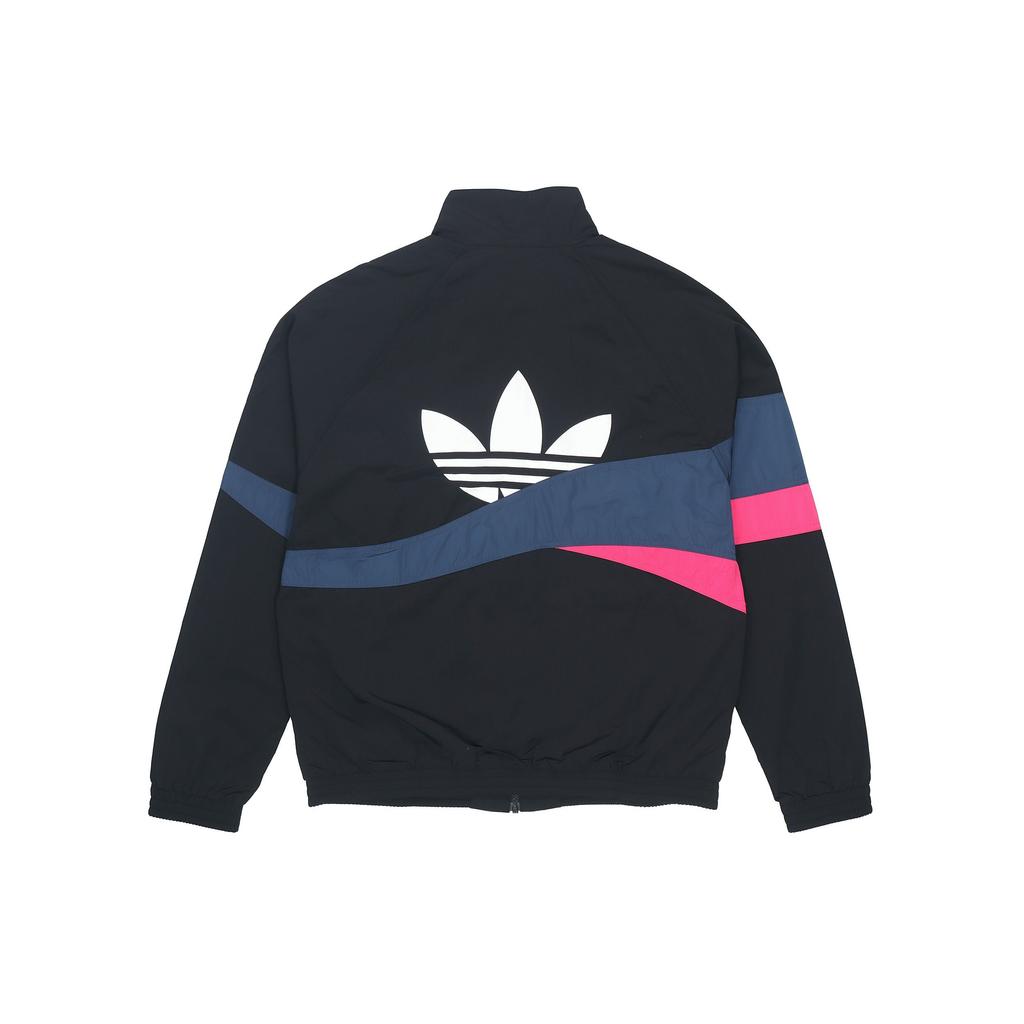 Adidas Originals Trefoil TS Track Top With Logo Print Contrast Sports Jacket Men Jackets Black H46698