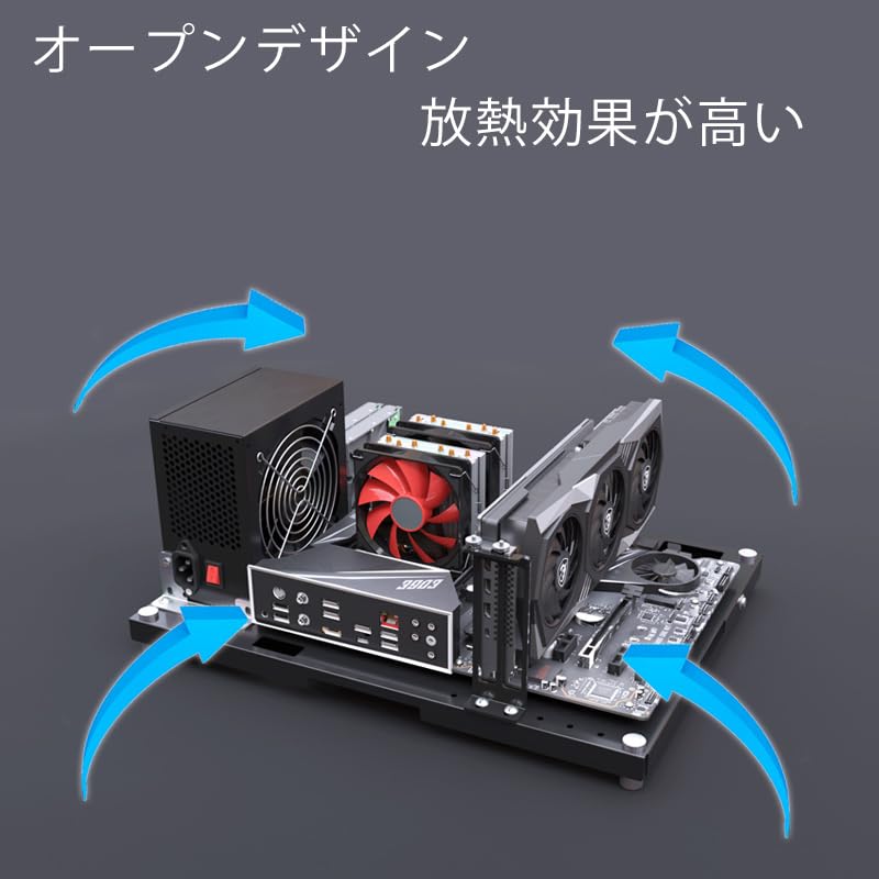 CRBUKESI DIY PC корпус держатель открытый корпус металлический для ATX MATX ITX