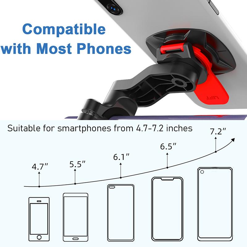 Motorcycle Bike Phone Holder Shock-resistant MTB Bicycle Scooter Bike Handlebar Security Quick Lock Support Mobile Stand