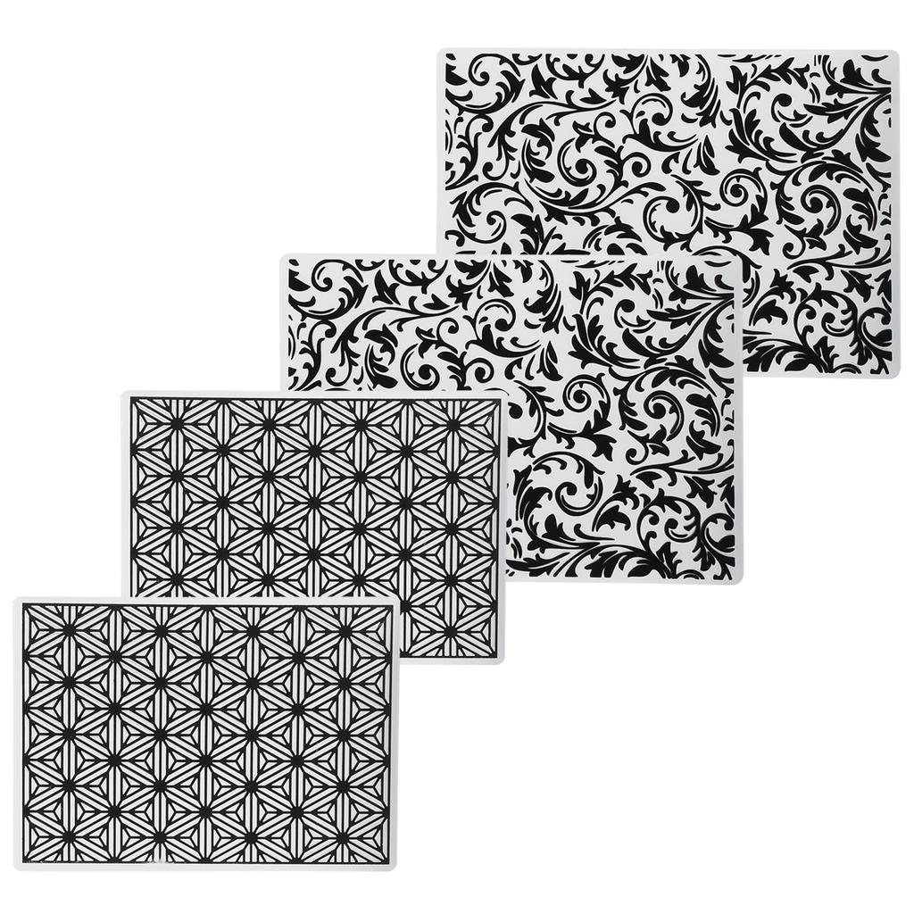 4 шт. Пластиковые папки для тиснения Шаблоны для изготовления открыток Инструменты для скрапбукинга