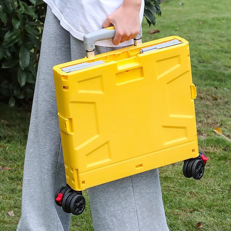 OEING Folding Camping Cart with Hidden Lid