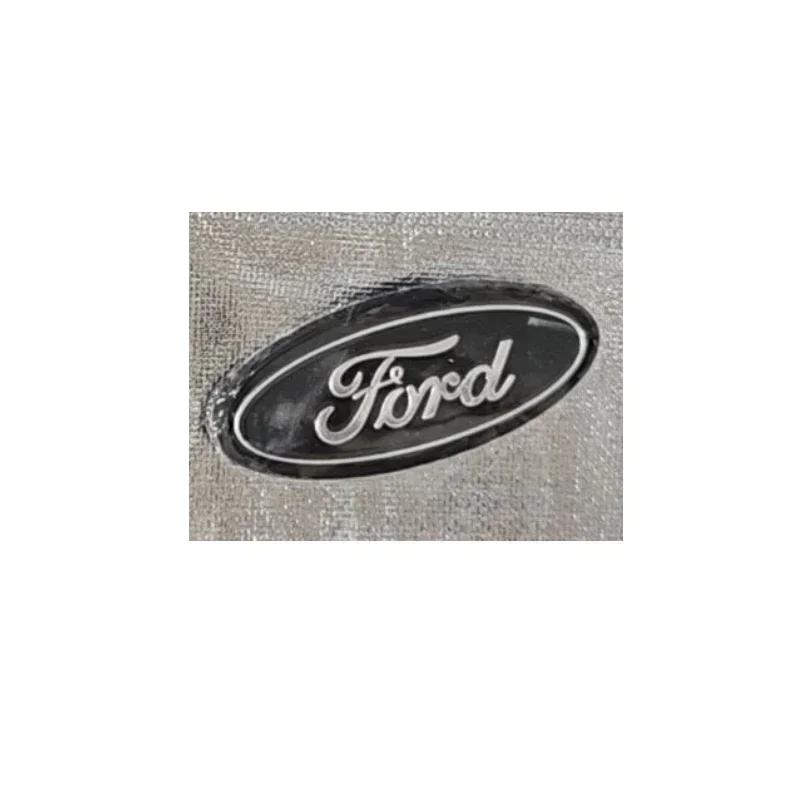 58x22mm Alloy Auto Steering Wheel Emblem Sticker for Ford Fusion Ranger Ecosport Fiesta Kuga Edge Focus Mk4 Mondeo Escape ST GT JQ1