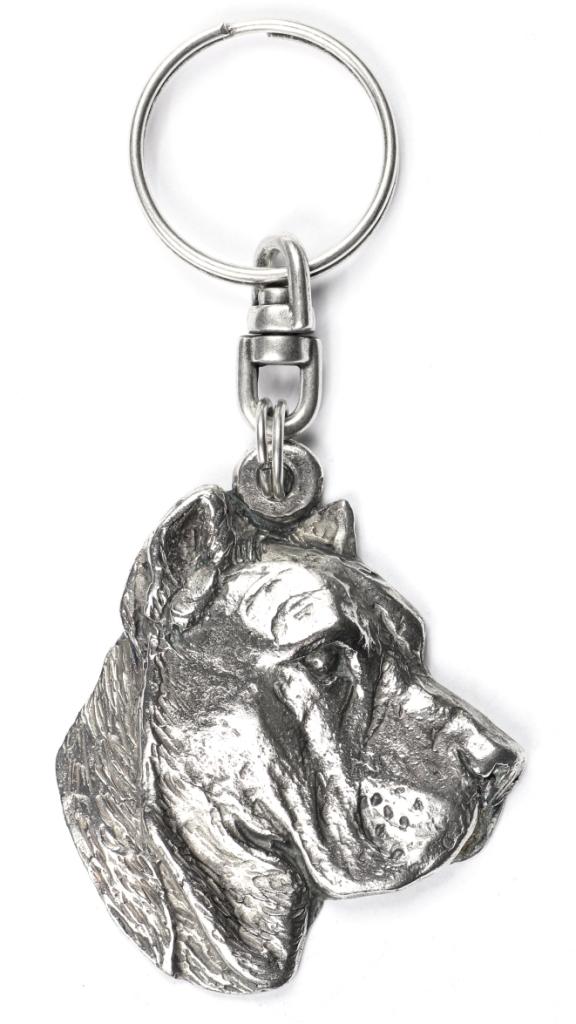 Presa Canario, Dogo Canario – Silver-plated pendant with a dog in a decorative box, handbag decoration | Art-Dog