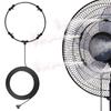 Spray Ring Outdoor Misting Fan Kit with Nozzles Leakproof Easy To Install Misting Fan Attachment Patio Garden Fan Accessories