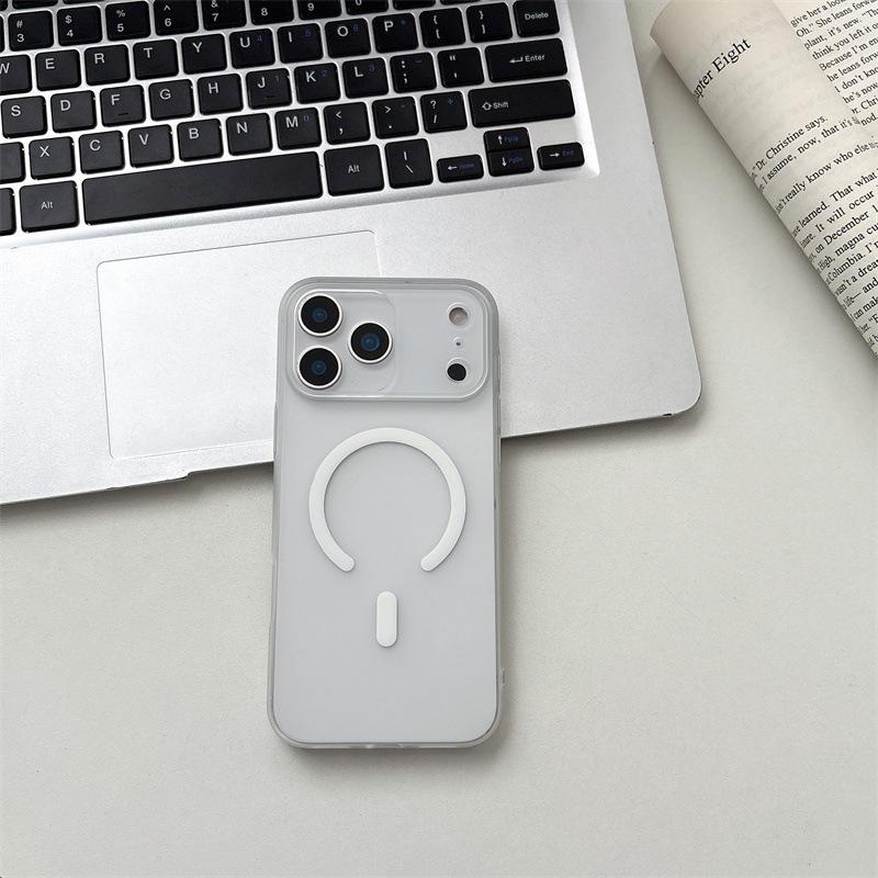 Магнитный матовый чехол «Ледяной туман» для iPhone 17 Pro Max - Полупрозрачный, Приятный на ощупь, Жесткая поликарбонатная защитная крышка