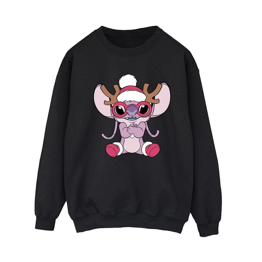 Disney Womens/Ladies Lilo & Stitch Angel Reindeer Sweatshirt