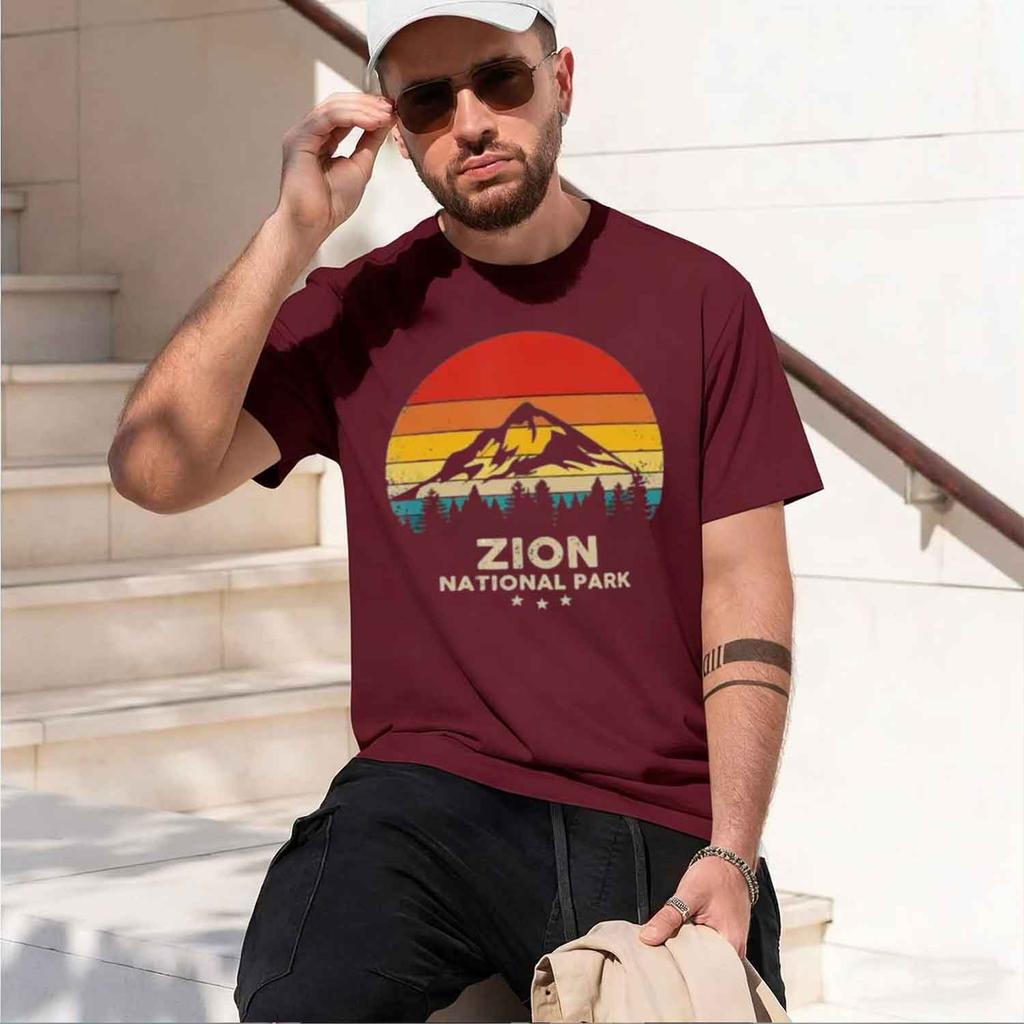 Vintage Zion - National Park Retro Souvenir T-Shirt funny t shirt tops vintage clothes d t shirt Unisex 2026 Model
