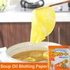 48 Sheets Oil Absorbing Paper for Kitchen Food Oil Absorbing Paper To Remove Oil Scum Oil Blotting Sheets for Cooking Fried Food