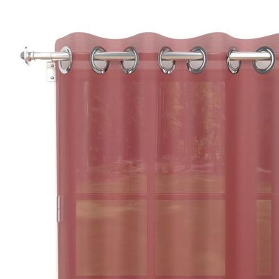 Красный тюль с люверсами 135x250 см ALIX, от Soleil d'ocre