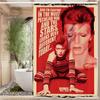 British Rock Singer D-David_B-Bowie Funny And Creative Beach Shower Curtain Waterproof Polyester Bath Curtains For Bathroom