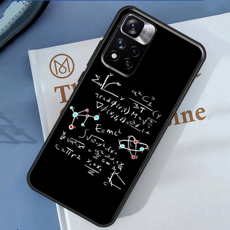 Чехол с символами, математикой, наукой, физическими формулами для Xiaomi Redmi Note 14 13 11 9 10 12 Pro 9S 10S 11S 12S Redmi 10C 12C 13C 14C