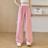 Navava Women Casual Check Banding Thin Pants Np335