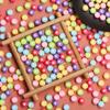 100 шт. ожерелье 6,5 мм плоский акрил для браслета аксессуары из бисера ручной работы модные круглые свободные бусины прекрасный звездный узор DIY ювелирные изделия