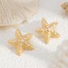 Simulated Starfish Ear Studs Summer Beach Ear Jewelry Exquisite Small Star Earring for Women