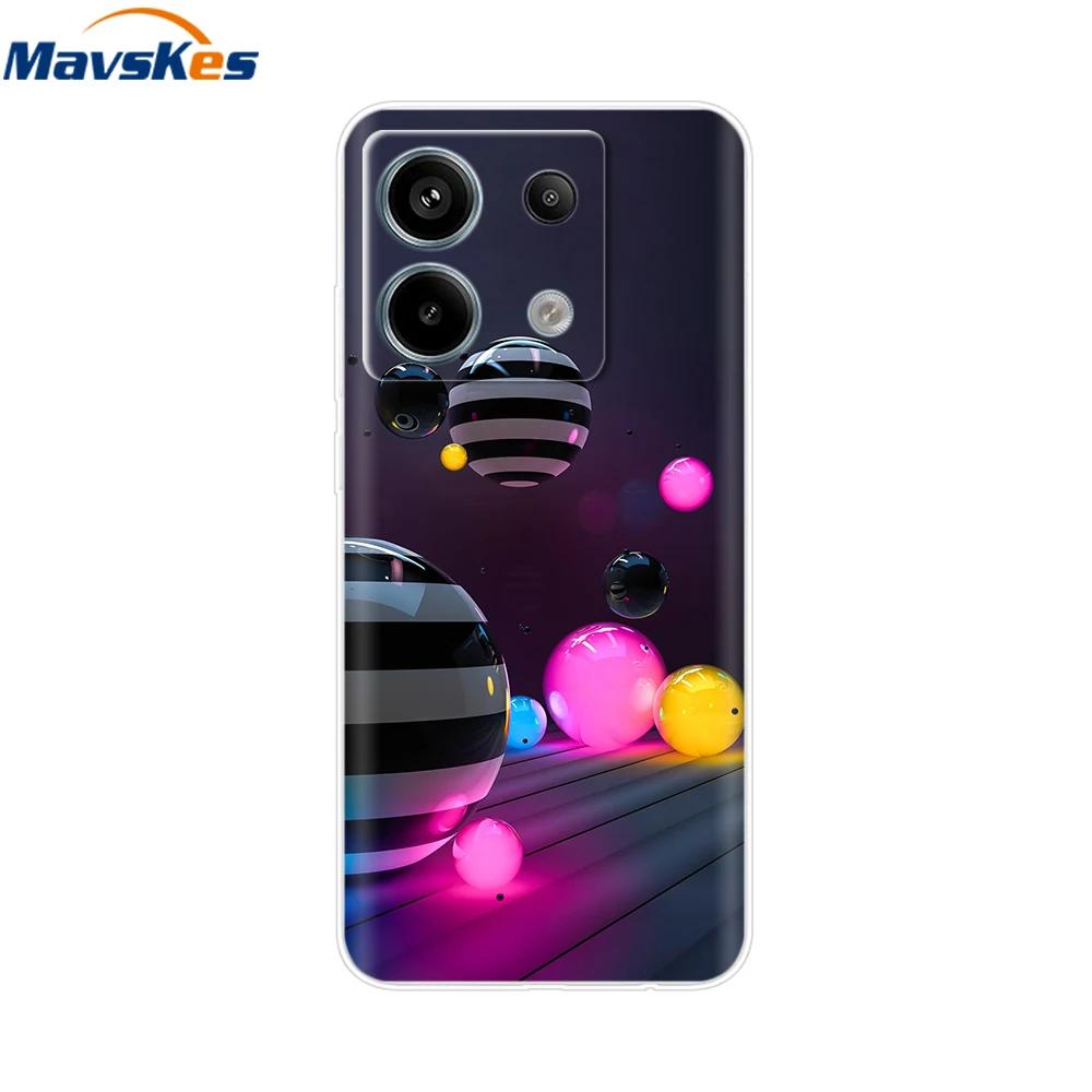 Чехол для Xiaomi Redmi Note 13 Pro 5G Милое Сердечко Силиконовый Мягкий Чехол для Телефона для Redmi Note 13 5G Чехол Redmi Note13 Прозрачный