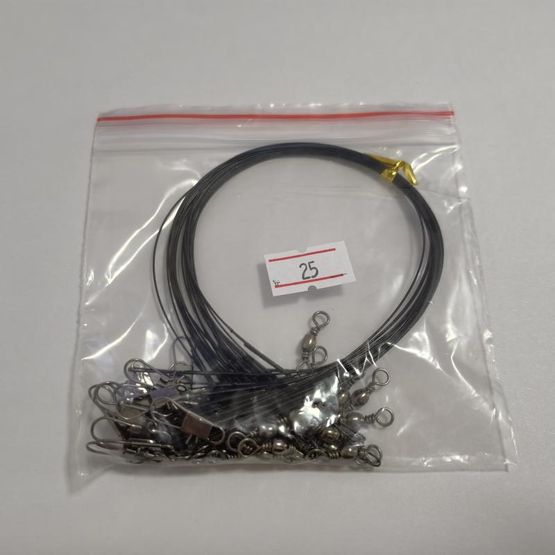 20/40 шт. стальные поводки с защитой от укуса для рыболовной проволоки, материал поводка, леска