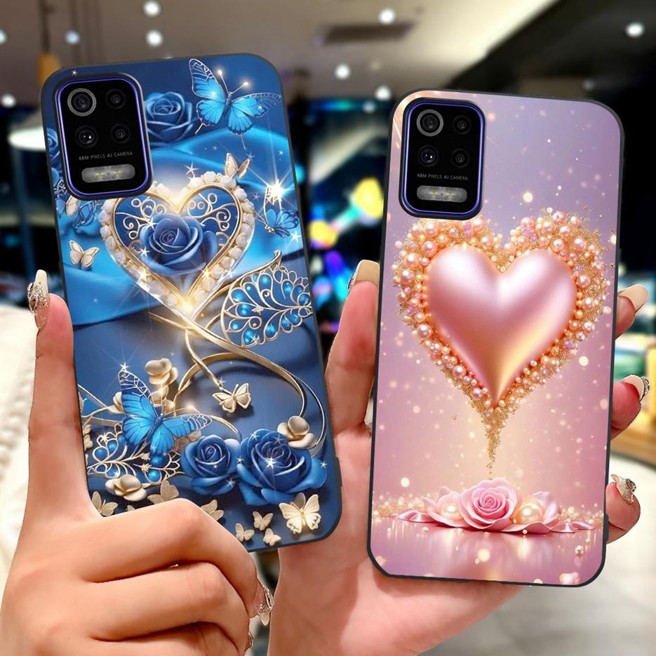 Чехол для LG K52 K62 2020 LM-K520 LM-K525 Стильный чехол-обложка с рисунком в виде сердца из любви Мягкий ТПУ чехол для телефона для LG K62 K 52 LGK52 LGK62 Fundas