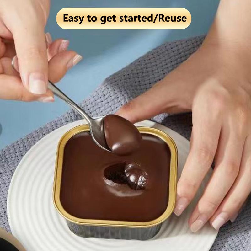 Фольгированные формочки для кексов, термостойкие алюминиевые формы для выпечки с крышками, круглые формы для выпечки с крышками, кухонный свадебный атрибут для вечеринки по случаю дня рождения