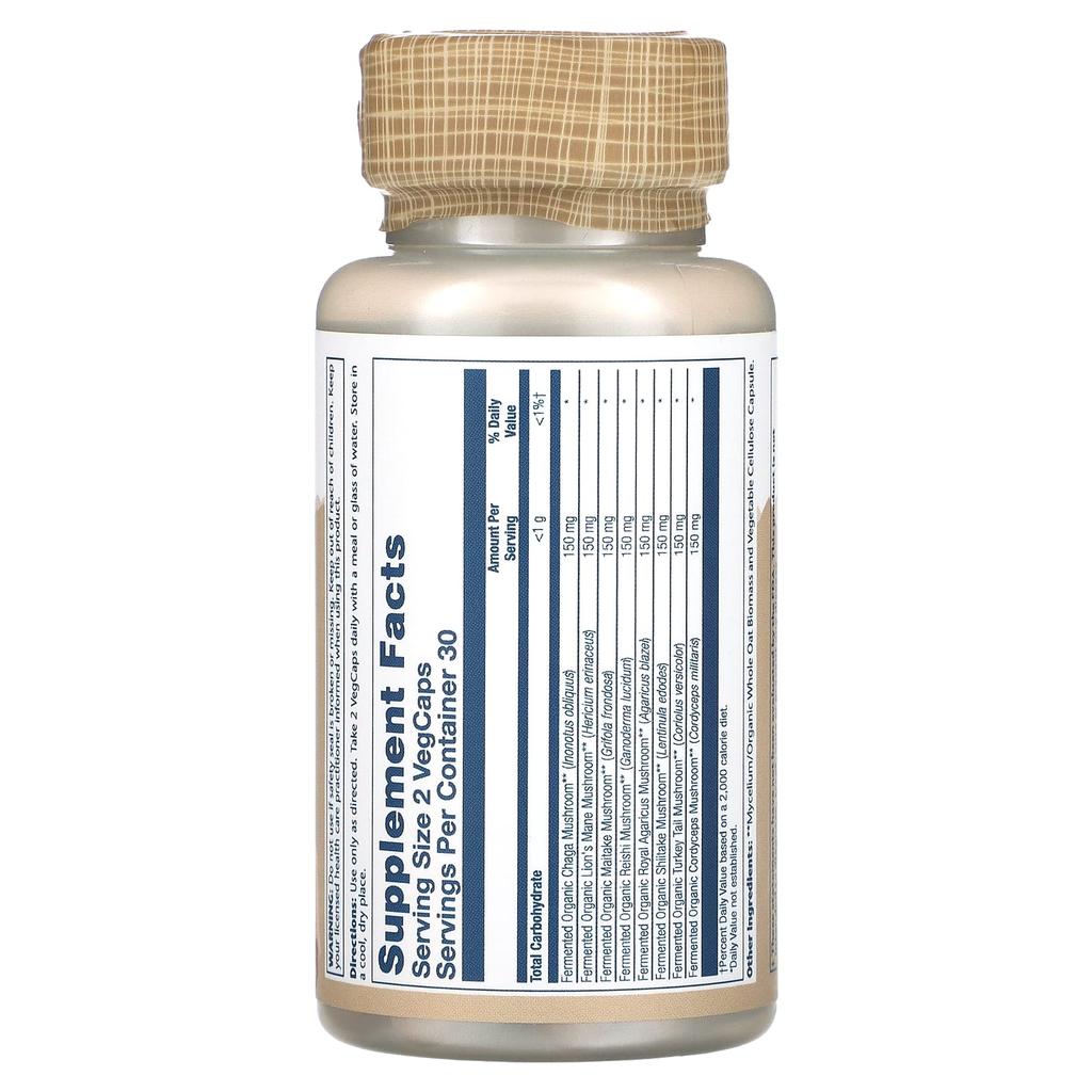 Fermented Mushroom Complete, 1,200Mg, 60 Veggie Caps (600Mg Per Capsule)