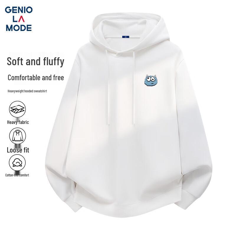 GENIOLAMODE Men's Casual Hooded Sweatshirt