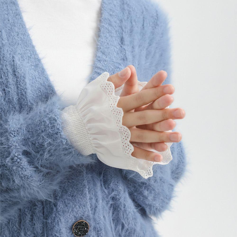 Белый Ложный Манжет Съемный Кружевной Манжет Новый Манжет для Свитера Женский