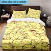 3PCS Cute Pika Adventure 3pcs Bedding,Including 3PCS Duvet Cover And 2pcs Pillowcases Perfect for Christmas,Ideal for Bedroom, Dormitory