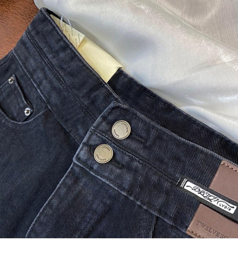 Узкие модные и универсальные дизайнерские шорты из денима с высокой талией и эффектом рваных дырок. Женские летние свободные широкие тонкие суперкороткие брюки А-силуэта.