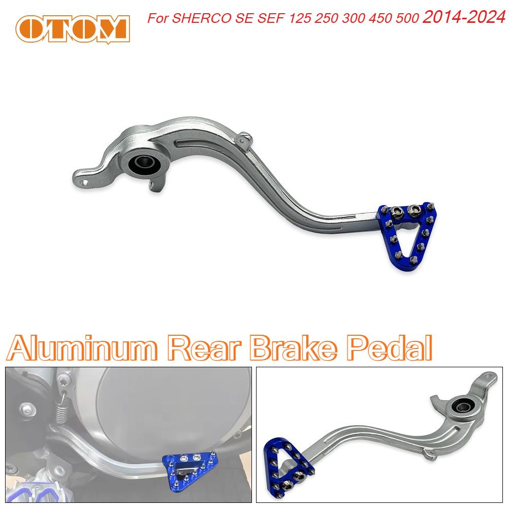 HOT Motocross Aluminum Rear Brake Pedal Lever Arm Assembly For SHERCO SE SEF 125-2014-2024 Motorcycle Accessories Step Tip Plate