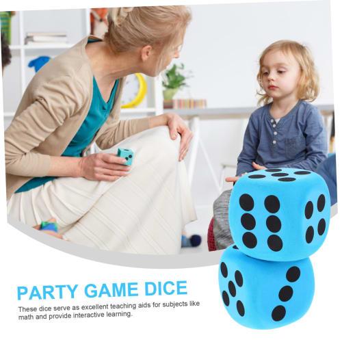 LRXIYODE 2 Large Dice, Lightweight Party Game Dice for Indoor and Outdoor Play, Teaching Aids and Board Game Accessories for Kids