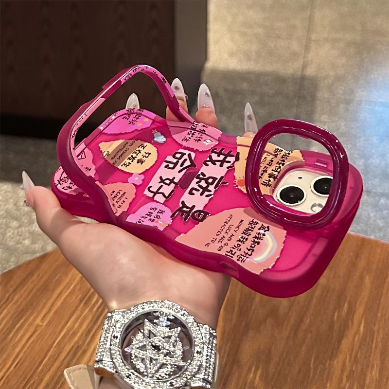 Подходит для чехла для телефона Apple 16promax 15, Прозрачный силиконовый 13, Двойная подставка Xiaomi 14