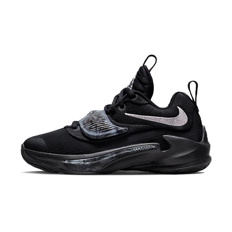 Nike Zoom Freak 3 Устойчивость к скольжению Амортизация Устойчивость к истиранию Отскок Низкие Детские Баскетбольные Кроссовки Черные DB4158-002