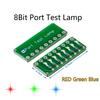 8-segment 8-bit LED Port Test Lamp Indicator Running Water Port Test Lamp Red, Green and Blue Colors Optional Diy Kit Electronic