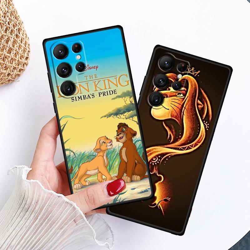 Аниме Король Лев для Samsung Galaxy S24 S23 S22 S21 S20 FE S10 S10E Plus Ultra Pro Lite 5G черный чехол для телефона из ТПУ