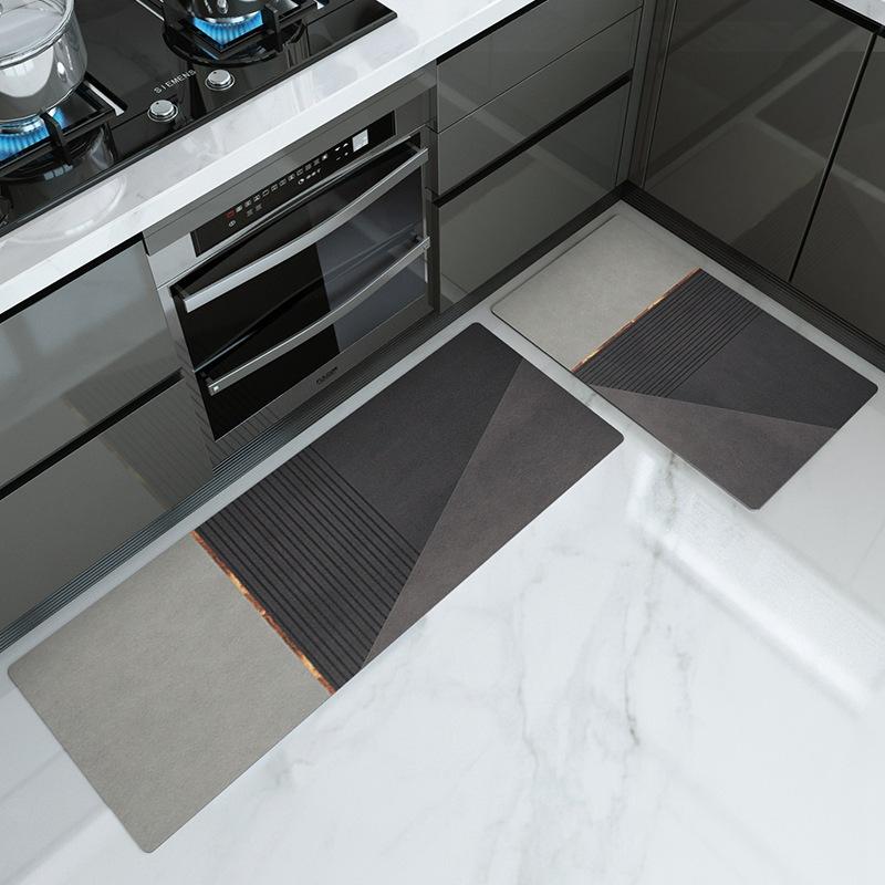 Коврик для кухни с длинной полосой, впитывающий масло, впитывающий напольный коврик, нескользящий коврик для ног, противомасляный коврик для дома, дверной коврик, ковер