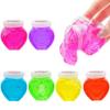 Slime Bottle 6 Colors x 1 of Set of 6 Ideal for Birthday Fun and Early Childhood Care Boys Heart-Shaped Clay, Each, (Small Capacity, Home, Parties,