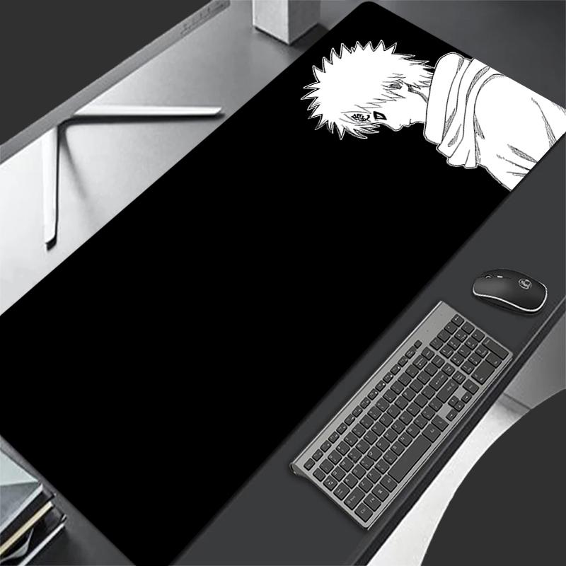 Anime Style Mouse Pad Edge White Naruto Gamer Xxl Computer Hd Print Desk Mat Keyboard Gaming Accessories Simple Mousepad Carpet